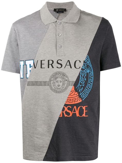 polo versace blanc|farfetch polo shirts.